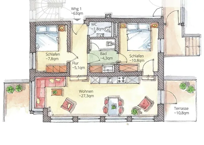 Haus Nordland Wattblick 1 * 于斯德